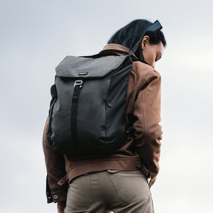 Everyday Day Backpack Water-Resistant Protective Bag Midnight Black